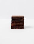 Set of 4 Live Edge White Oak Coasters