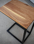 White Oak Modern Side C Table