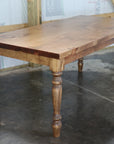 Classic Farmhouse Dining Table with Thick Top - Hazel Oak Farms Handmade Furniture in Iowa, USA