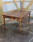 Alder Farmhouse Dining Table with 3" Narrow Legs - Hazel Oak Farms