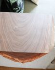 walnut wood sofa armrest table Handmade Furniture in Iowa