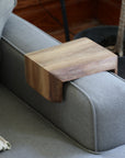 Live Edge 6" Walnut Wood Armrest Table (in stock) - Hazel Oak Farms