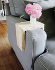 Live Edge Soft Maple Armrest Table