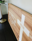 Solid Hickory Wood Wall Sign