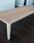 Solid White Oak Shaker Style Dining Table