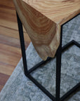 Live Edge Honey Locust Waterfall C Table - Hazel Oak Farms