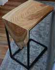 Live Edge Honey Locust Waterfall C Table - Hazel Oak Farms