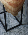 Live Edge Honey Locust Waterfall C Table - Hazel Oak Farms