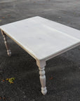 White Oak Farmhouse Dining Table