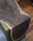 Live-Edge Walnut Waterfall Plate C-Table (in stock) - Hazel Oak Farms