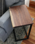 Live Edge Walnut Computer Side Table (in stock) - Hazel Oak Farms