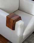 Live Edge 4.25" Walnut Wood Armrest Table (in stock) - Hazel Oak Farms