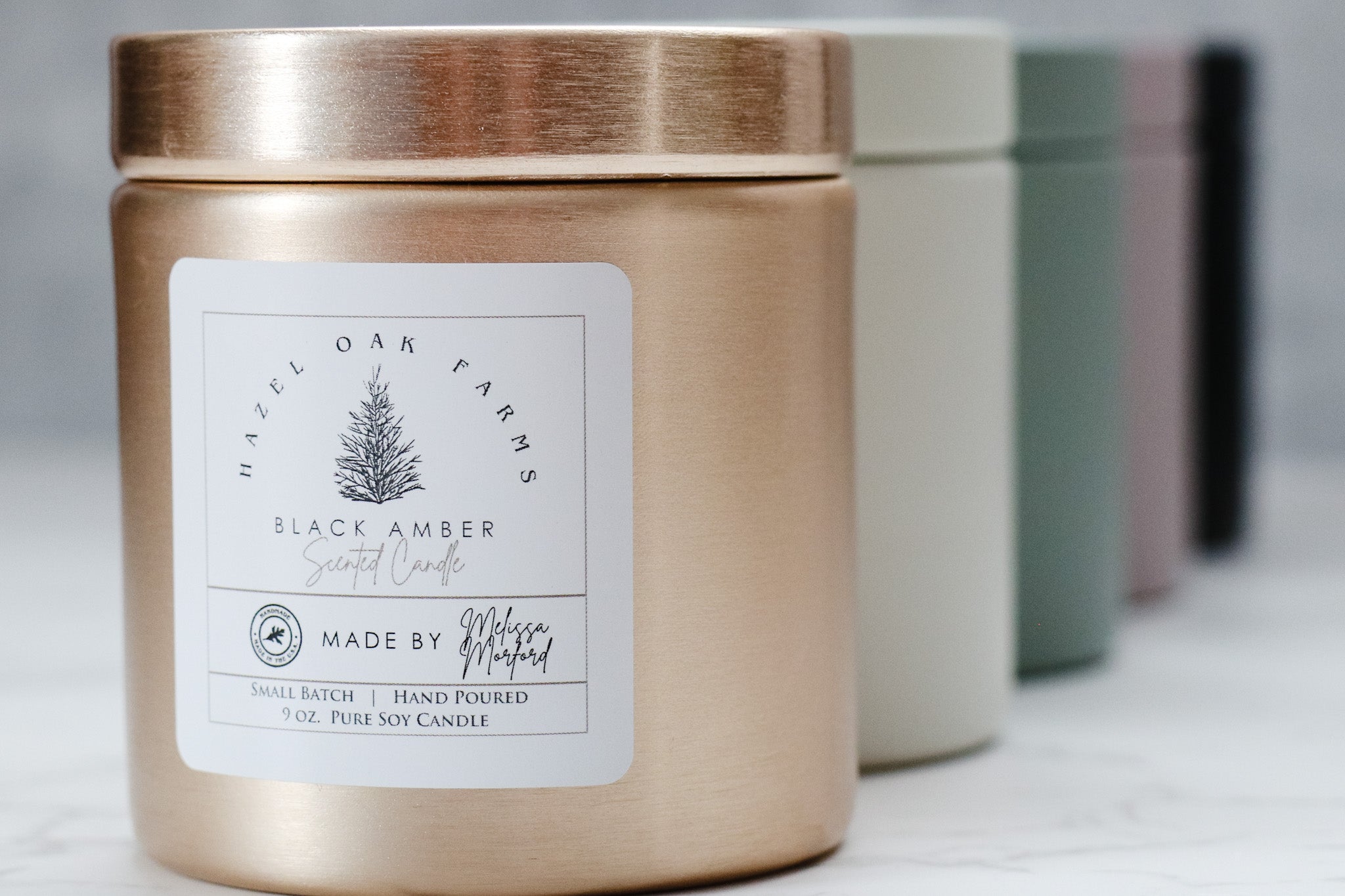 Melissa's Pure Soy Candles (in stock) - Hazel Oak Farms