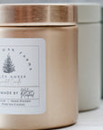Black Amber - Melissa's Pure Soy Candles (in stock) - Hazel Oak Farms