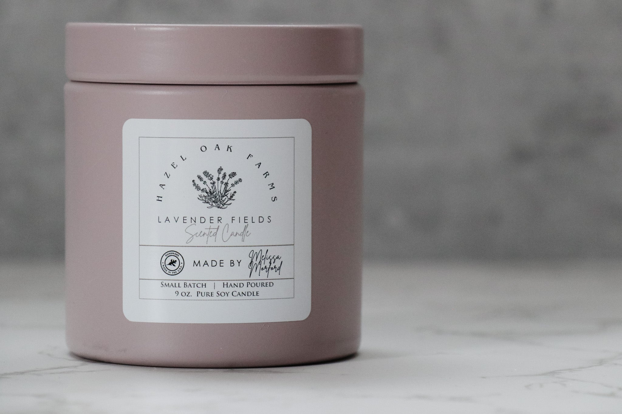 Lavender Fields - Melissa's Pure Soy Candles (in stock) - Hazel Oak Farms