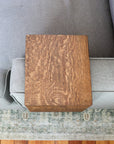 Black Stained Quartersawn White Oak Armrest Table - Hazel Oak Farms Handmade Furniture in Iowa, USA