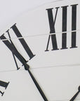 Simple 42" Farmhouse Style Large White Distressed Wall Clock with Black Roman Numerals (in stock) - Hazel Oak Farms