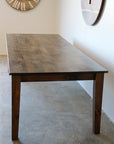 Pine Stained Modern Shaker Dining Table