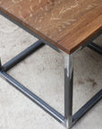 Quartersawn White Oak Cube 18" Coffee Side Table