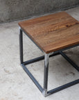 Quartersawn White Oak Cube 18" Coffee Side Table