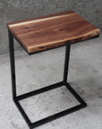 Live Edge Computer Side Table