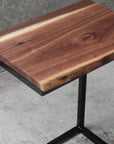 Live Edge Computer Side Table