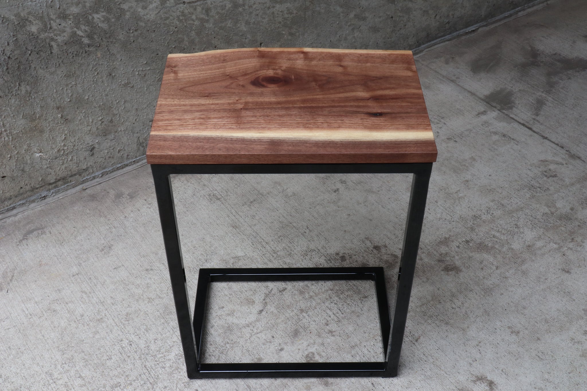 Live Edge Computer Side Table