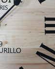 Large 18" French Style Maple Wall Clock (in stock)