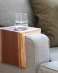 Live Edge Walnut Armrest Table - Hazel Oak Farms