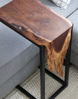 Live Edge Walnut Waterfall C Table - Hazel Oak Farms