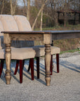 Classic Hackberry Hardwood Farmhouse Dining Table (in stock) Handmade Furniture in Iowa, USA