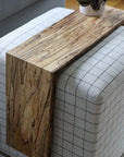 Spalted Maple Ottoman Foot Stool Table