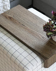 Black Hackberry Ottoman Foot Stool TableHandmade Furniture in Iowa, USA