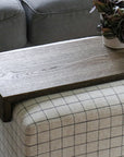 Black Hackberry Ottoman Foot Stool Table Handmade Furniture in Iowa, USA