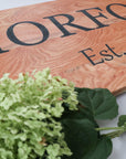 Last Name & Established Wedding Sign