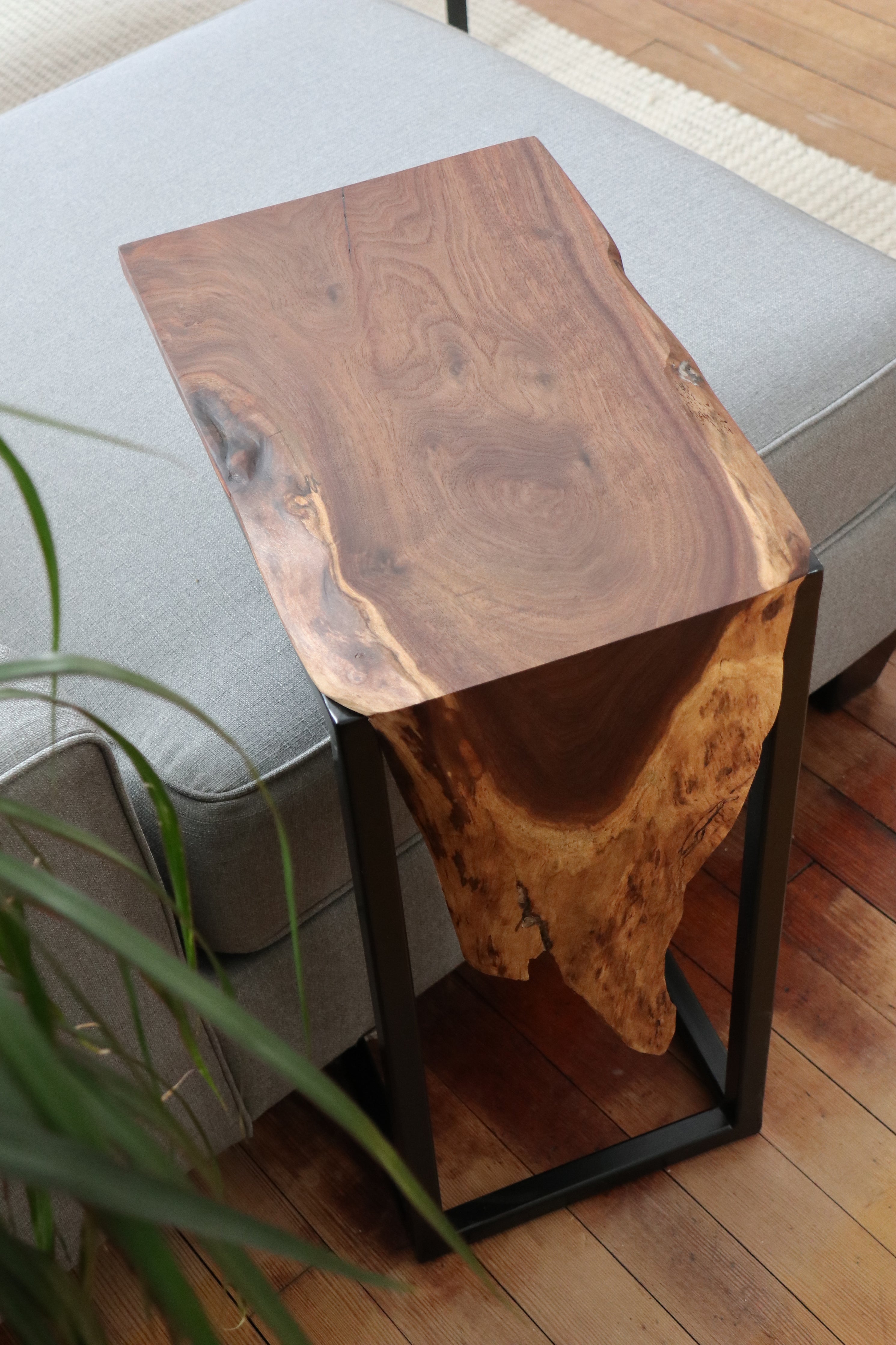 Live Edge Walnut Waterfall C Table