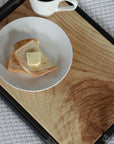 Ash Wood & Metal Bedroom or Bathroom Serving Tray with Handles Handmade Furniture in Iowa