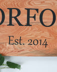 Last Name & Established Wedding Sign