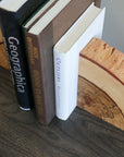 Spalted Hickory Solid Wood Bookends
