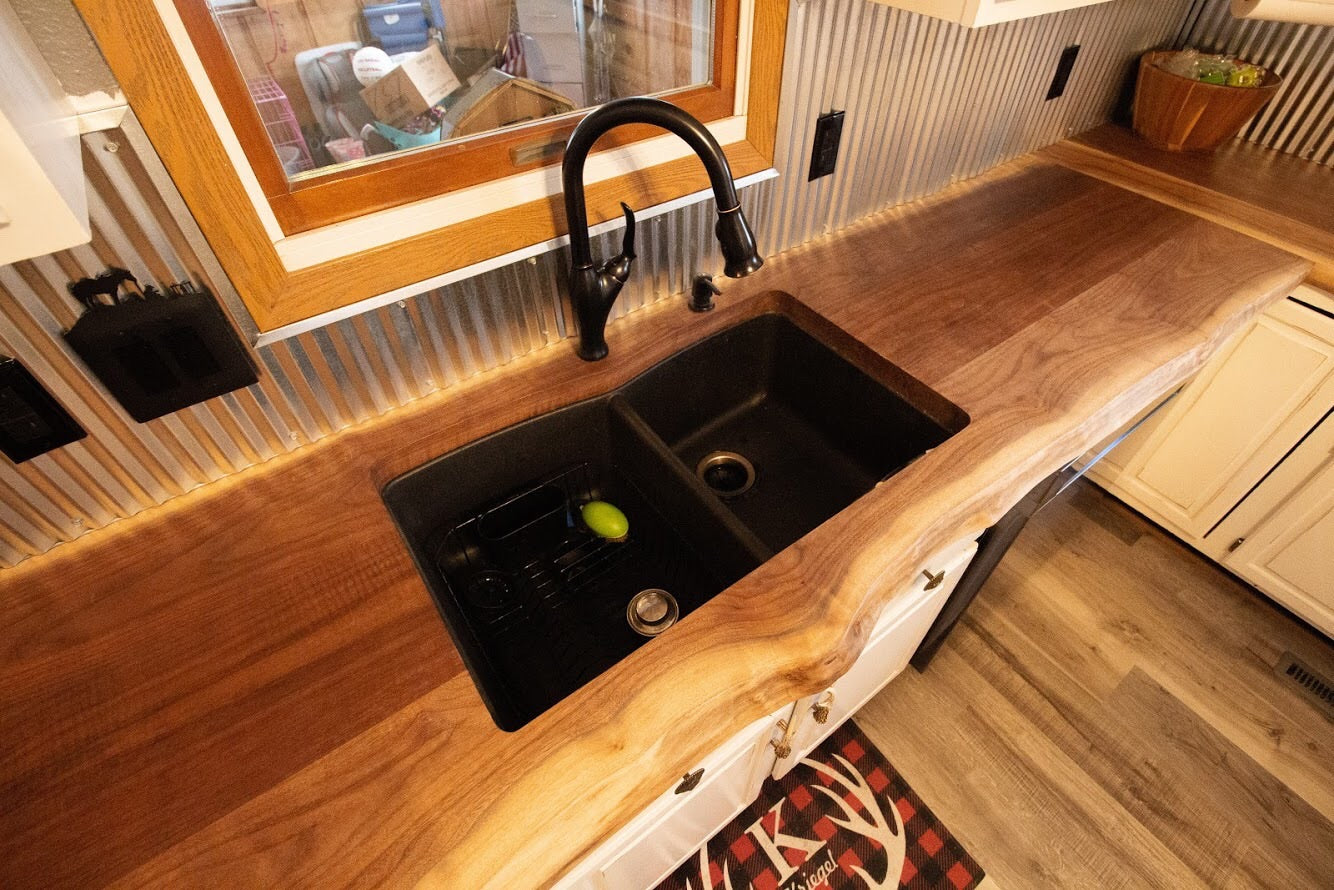 Live-Edge Walnut Countertops