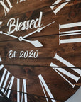Custom Pine clock for Allen