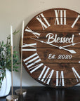 Custom Pine clock for Allen