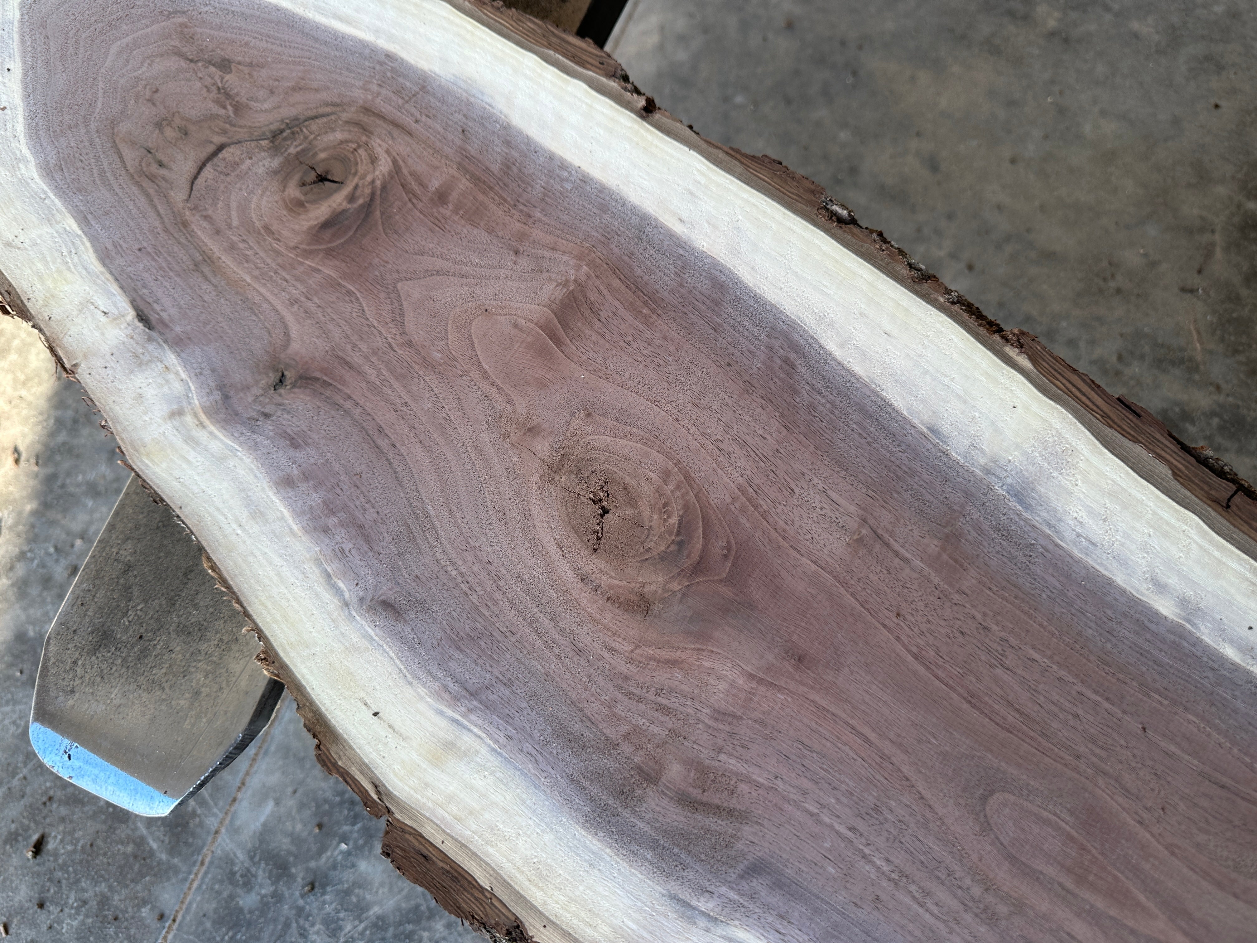 Black Walnut Live-edge slab 