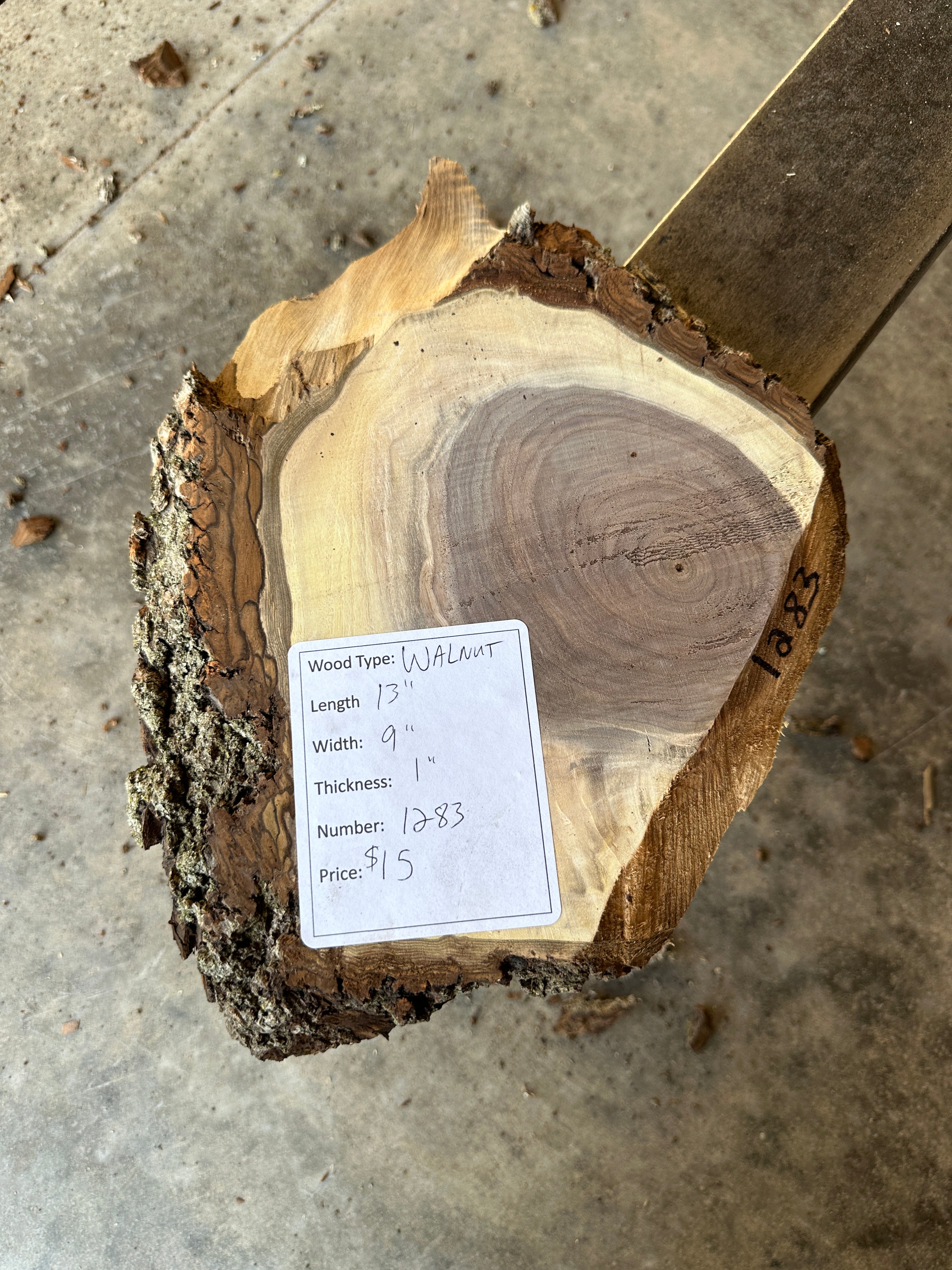 Black Walnut Live-edge slab 