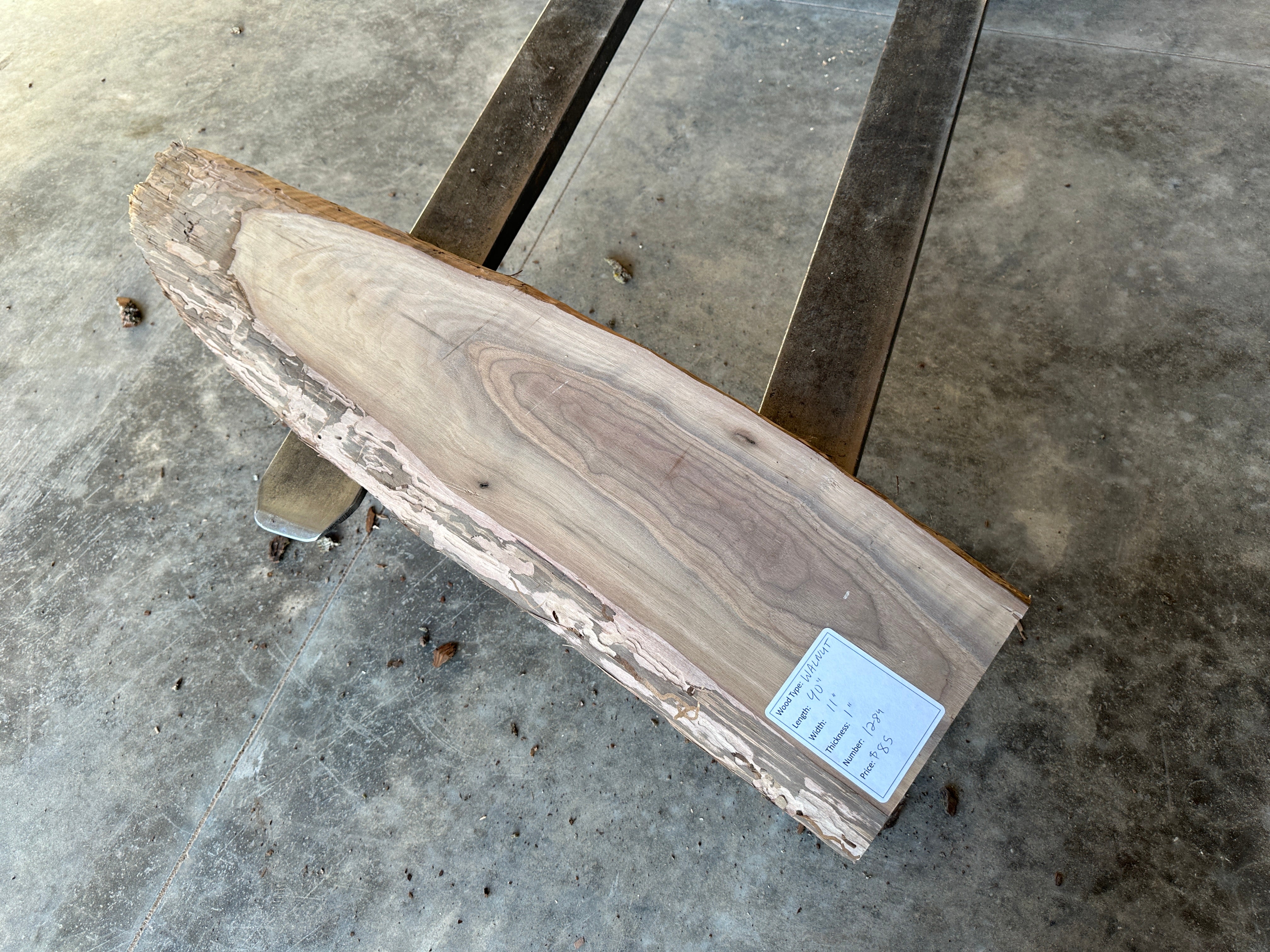 Black Walnut Live-edge slab 