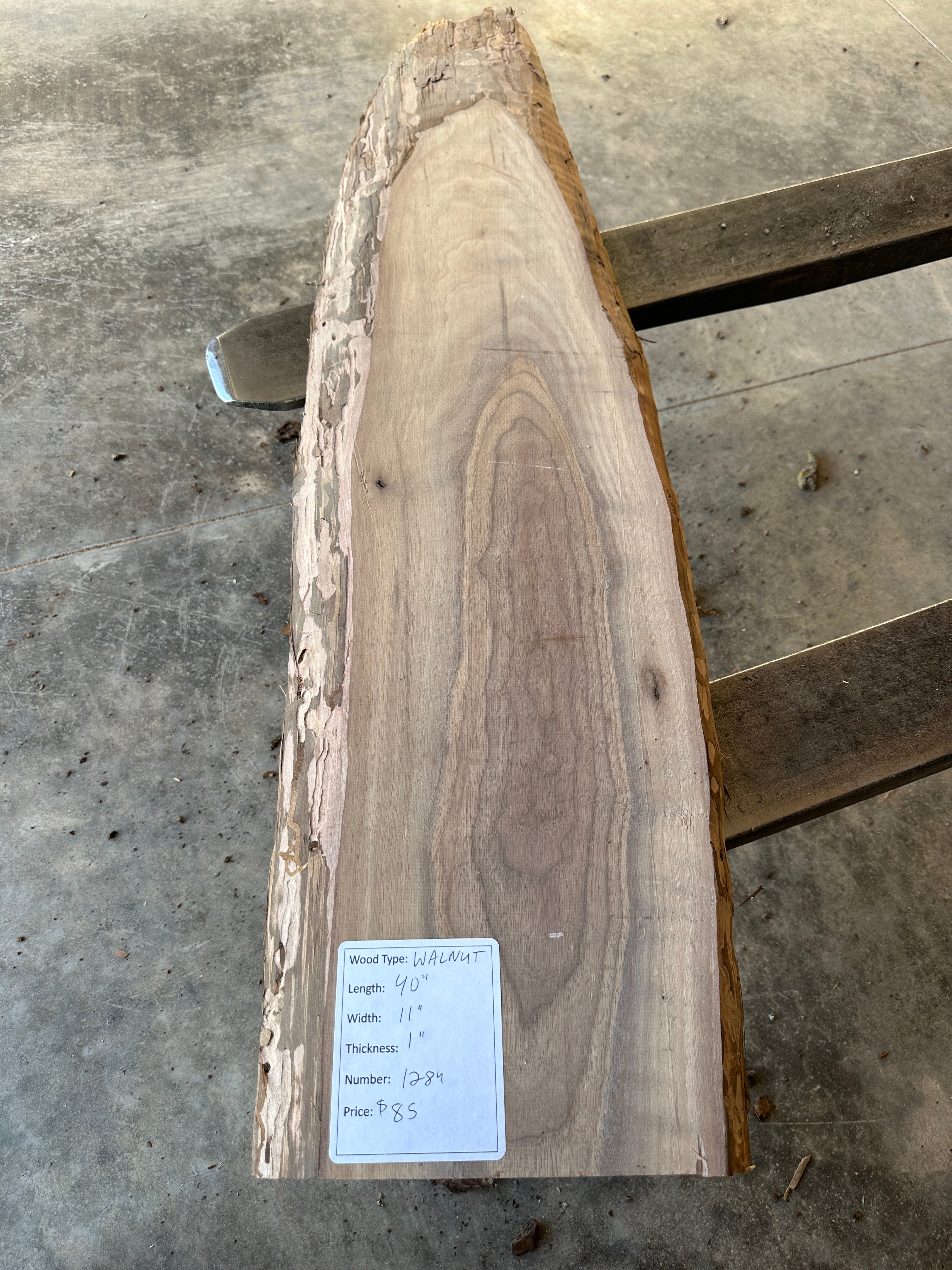 Black Walnut Live-edge slab 