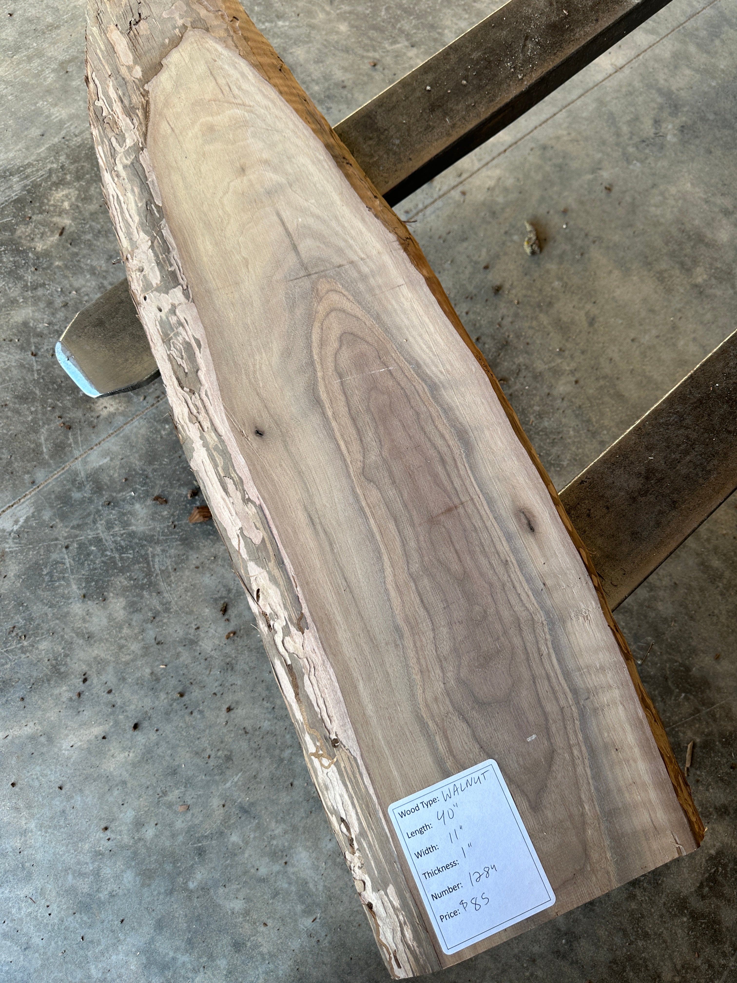 Black Walnut Live-edge slab 
