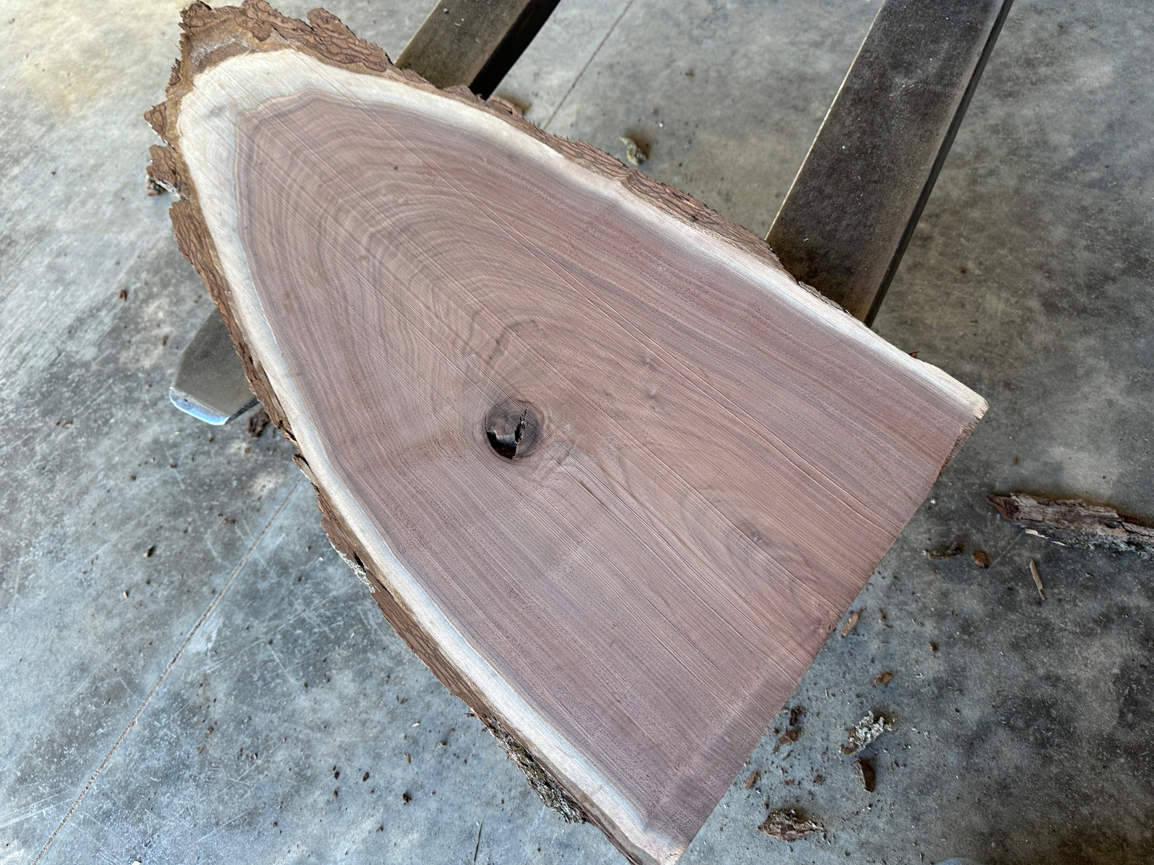 Black Walnut Live-edge slabs 