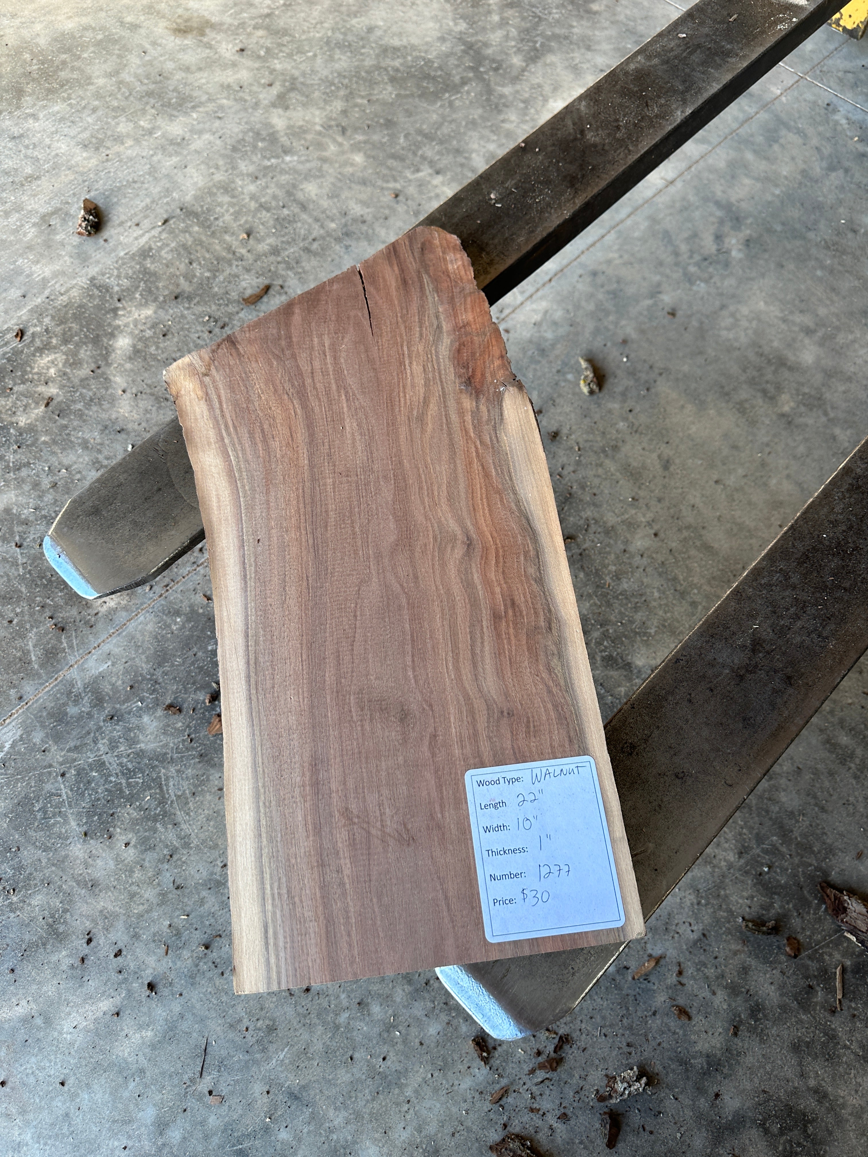 Black Walnut Live-edge slab 