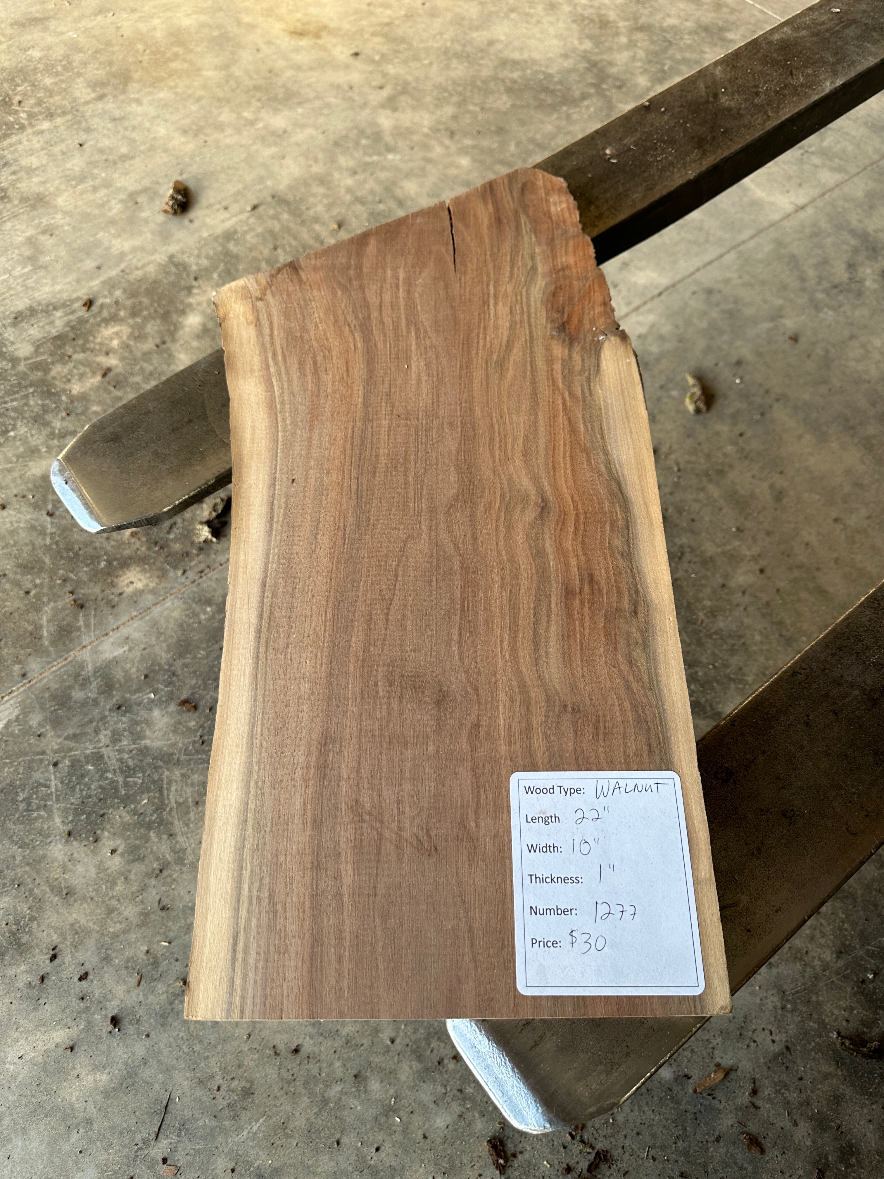 Black Walnut Live-edge slab 
